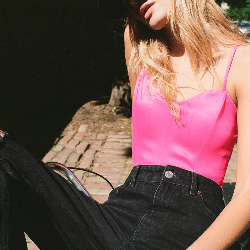 Corset style short top