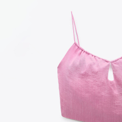 Drape short top