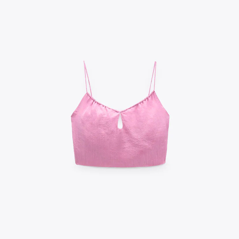 Drape short top