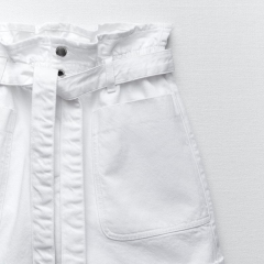 BAGGY PAPERBAG BERMUDA SHORTS WITH BELT