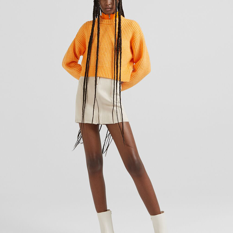Seam square sweater