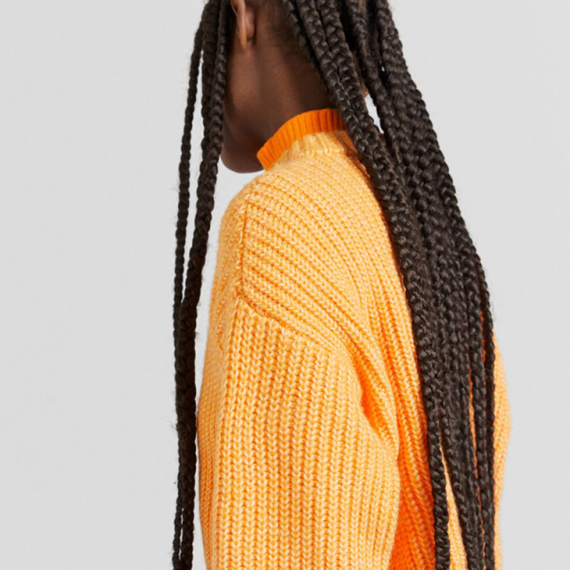 Seam square sweater
