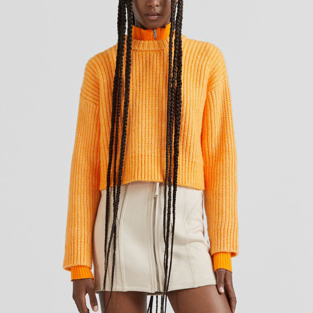 Seam square sweater