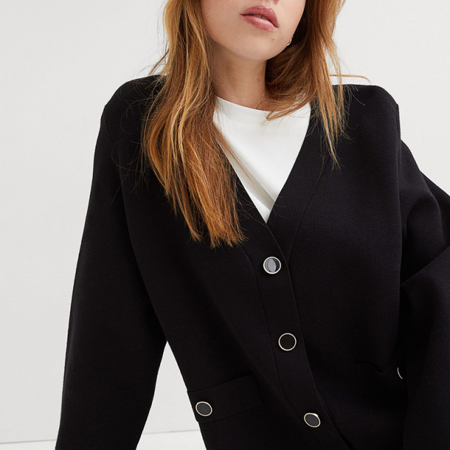 Square cardigan