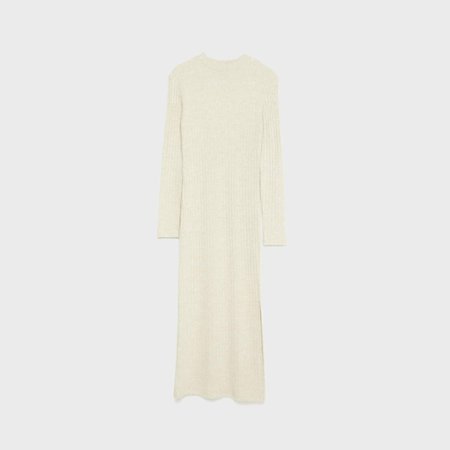 Ribbed midi dress