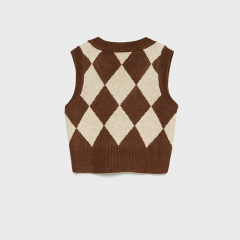 Diamond pattern vest