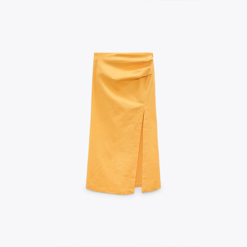 GATHERED DETAIL SKIRT