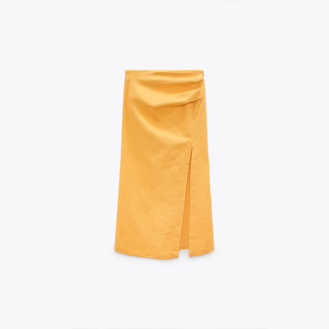 GATHERED DETAIL SKIRT