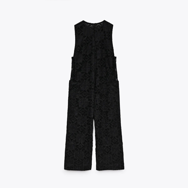 JUMPSUIT WITH CUTWORK EMBROIDERY