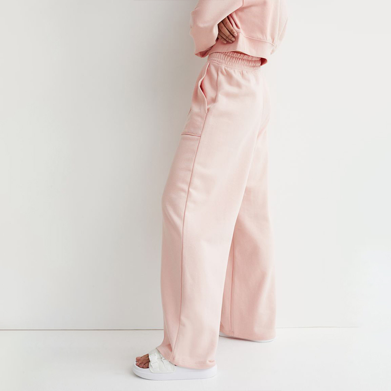 Zip Top Sweater and Wide Track Pants