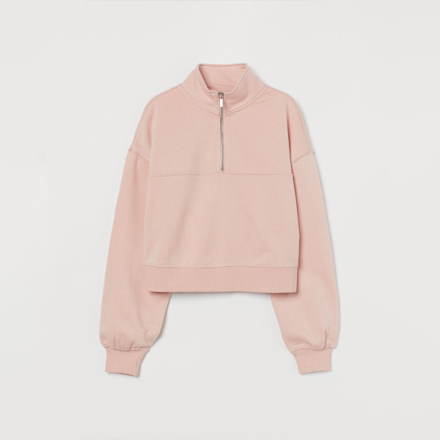Zip Top Sweater and Wide Track Pants