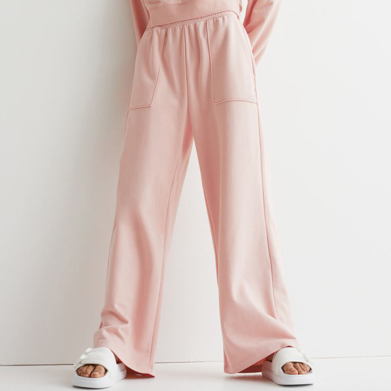 Zip Top Sweater and Wide Track Pants