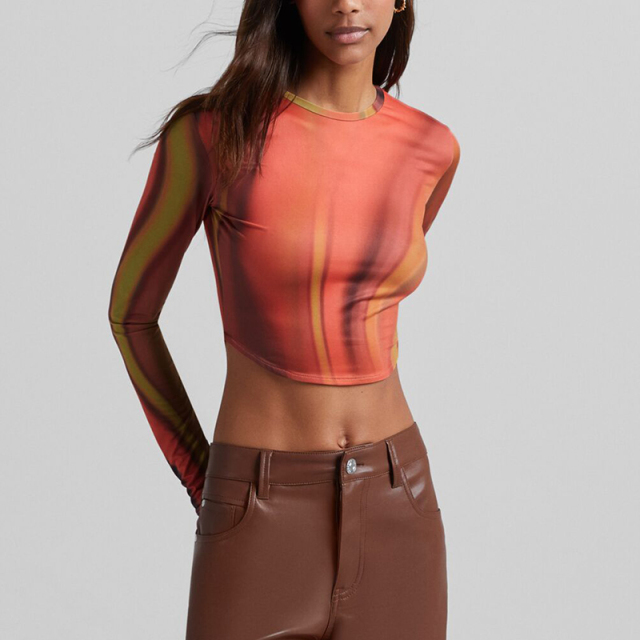 Lace-up crop top