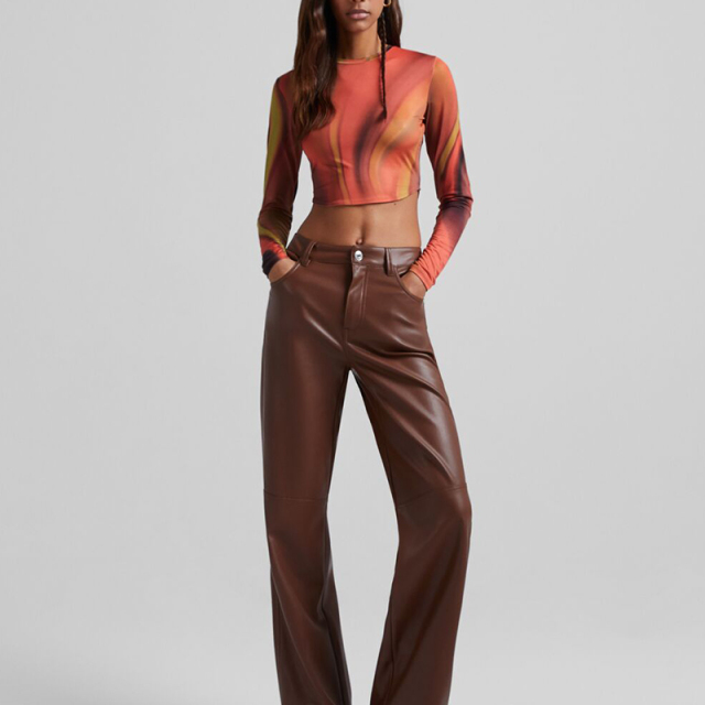 Lace-up crop top