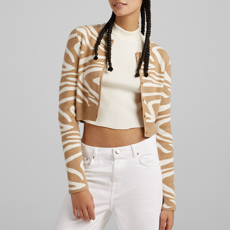 Zebra print coat