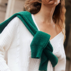 Cable knit cardigan