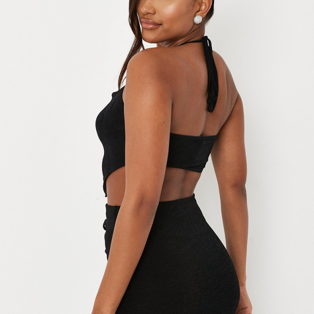Cowl hanky hem bralet