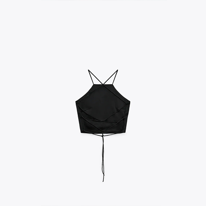 SATIN CROP TOP