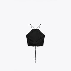 SATIN CROP TOP