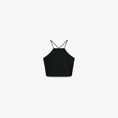 SATIN CROP TOP