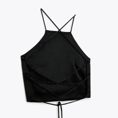 SATIN CROP TOP