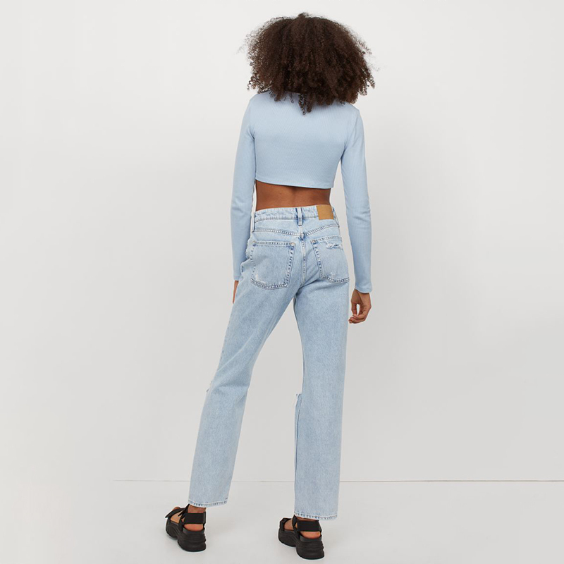Blue Cropped Top