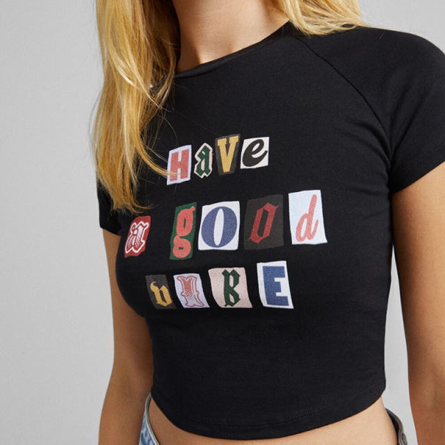 Printed short-sleeved T-shirt