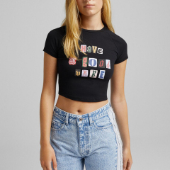 Printed short-sleeved T-shirt