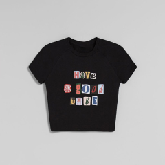 Printed short-sleeved T-shirt