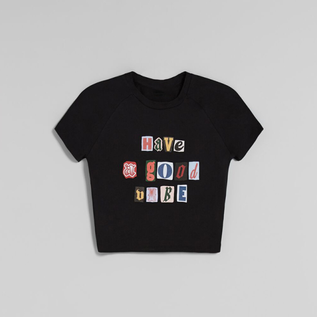 Printed short-sleeved T-shirt