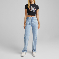 Printed short-sleeved T-shirt