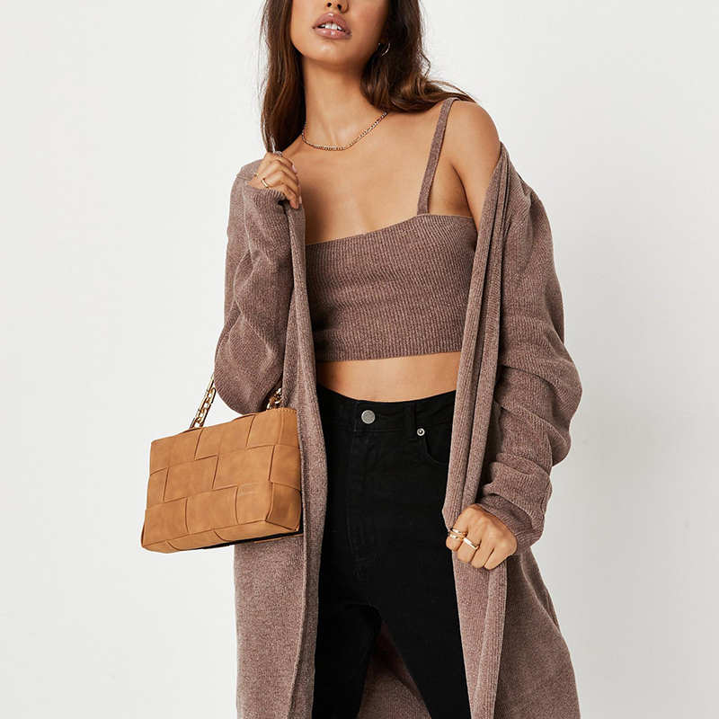 Strappy knit bralet