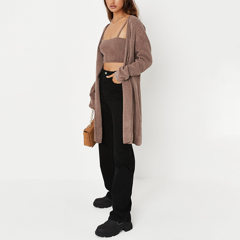 Strappy knit bralet