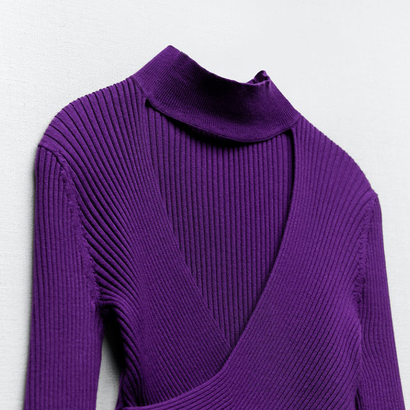 Hollow knitted top