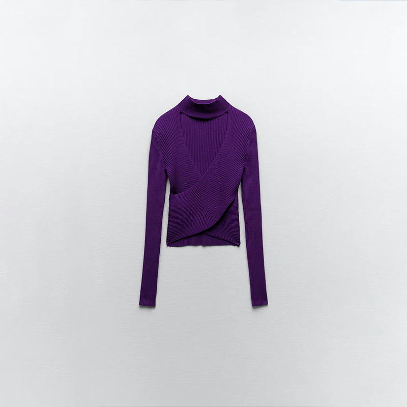 Hollow knitted top