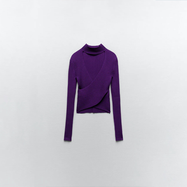 Hollow knitted top