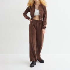 Velvet short hoodie