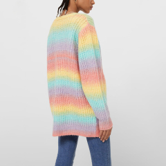 Oversized multicolor cardigan