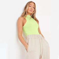 mauve seamless racer neck bodysuit