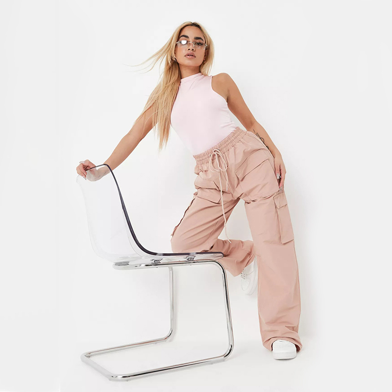blush seamless high neck slinky bodysuit