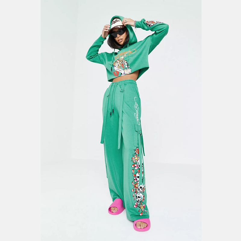 X missguided pink cropped hoodie