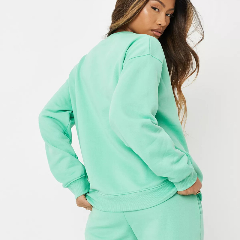 chocolate brushed back sweatshirt