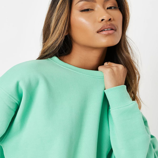 chocolate brushed back sweatshirt