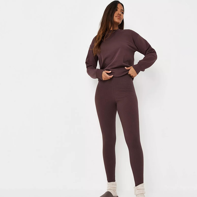 chocolate brushed back sweatshirt