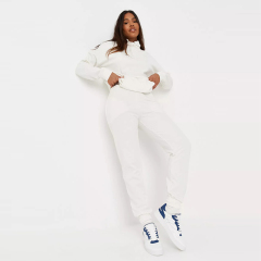 blue brushed back relaxed joggers
