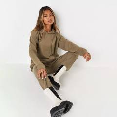 rust basic hoodie and jogger co ord set