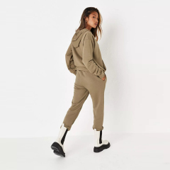 rust basic hoodie and jogger co ord set