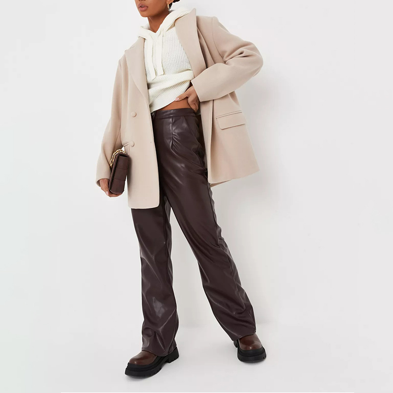 mocha chunky knit hoodie