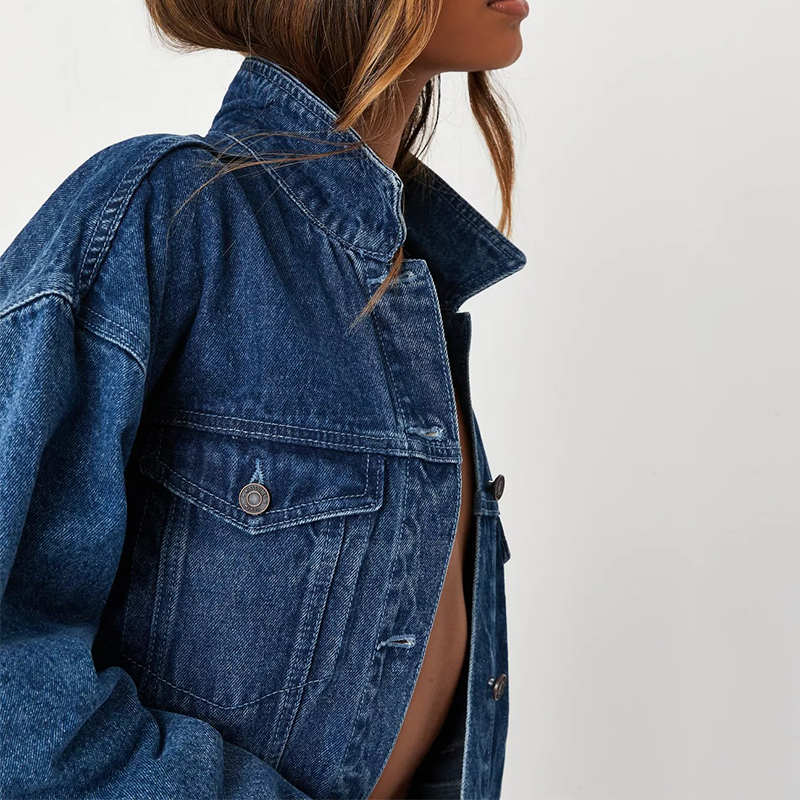 lilac co ord oversized denim jacket