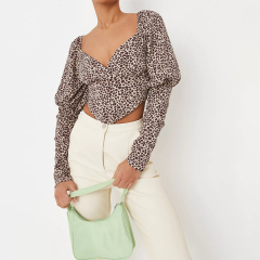 cream floral print milkmaid corset top